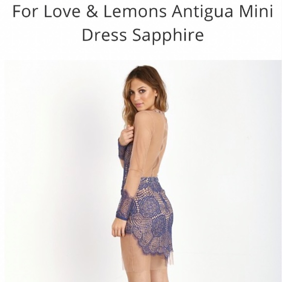 For love and lemons antigua  sapphire dress - Picture 8 of 15
